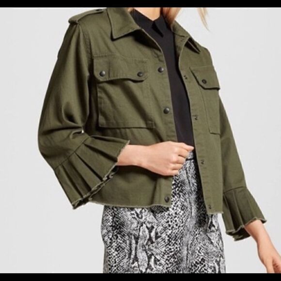 Who What Wear military canvas jacket - Picture 2 of 6